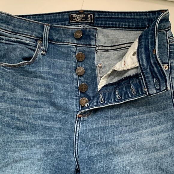 Abercrombie & Fitch Simone High Rise Ankle Skinny Jeans Size 28/ 6 - Picture 8 of 9